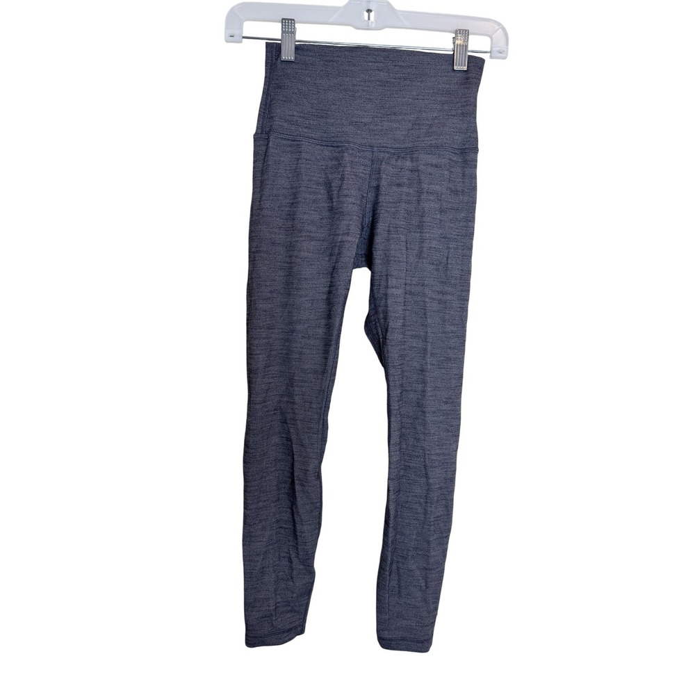 Lululemon Pants Womens 4 Gray Heather High Rise Seamless Leggings Yoga Athletic